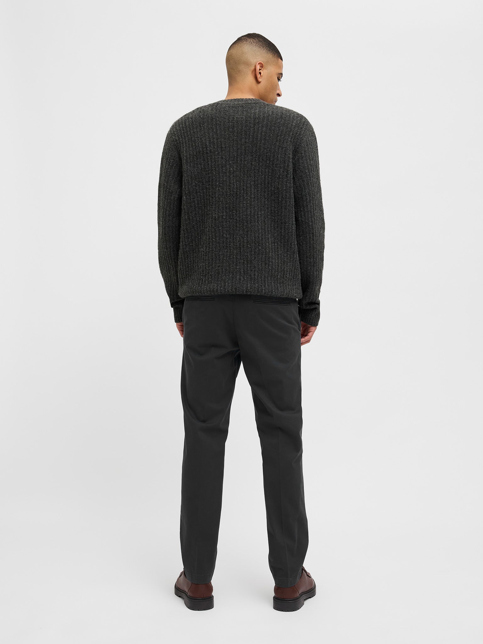 Ανδρικό παντελόνι με ζώνη JPSTOLLIE FRANCO CHINO W BELT 12269356 | 12269356