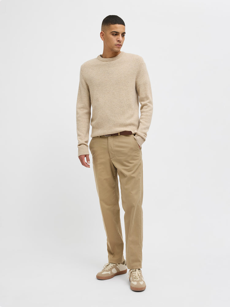 Ανδρικό παντελόνι με ζώνη JPSTOLLIE FRANCO CHINO W BELT 12269356 | 12269356
