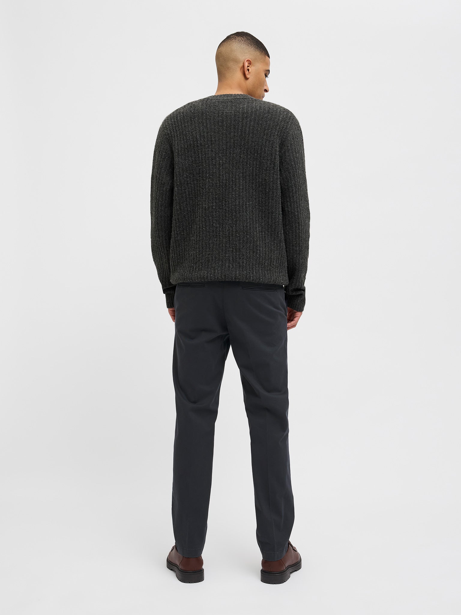 Ανδρικό παντελόνι με ζώνη JPSTOLLIE FRANCO CHINO W BELT 12269356 | 12269356