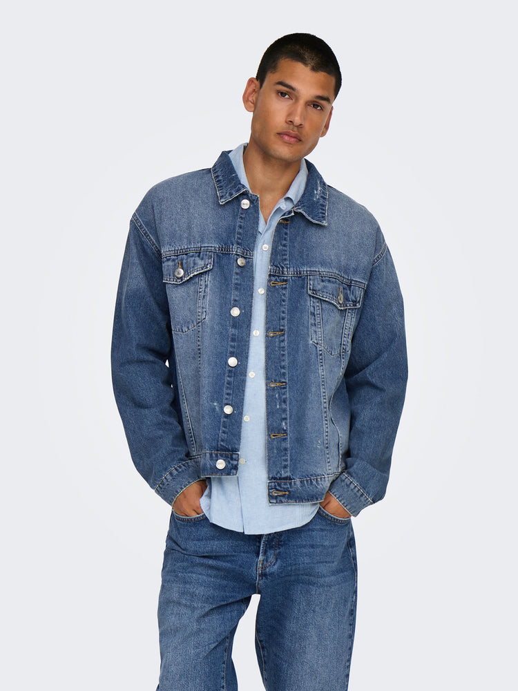 Ανδρικό τζάκετ τζιν ONSJUST BOX TAI DNM JACKET 22031183 | 22031183