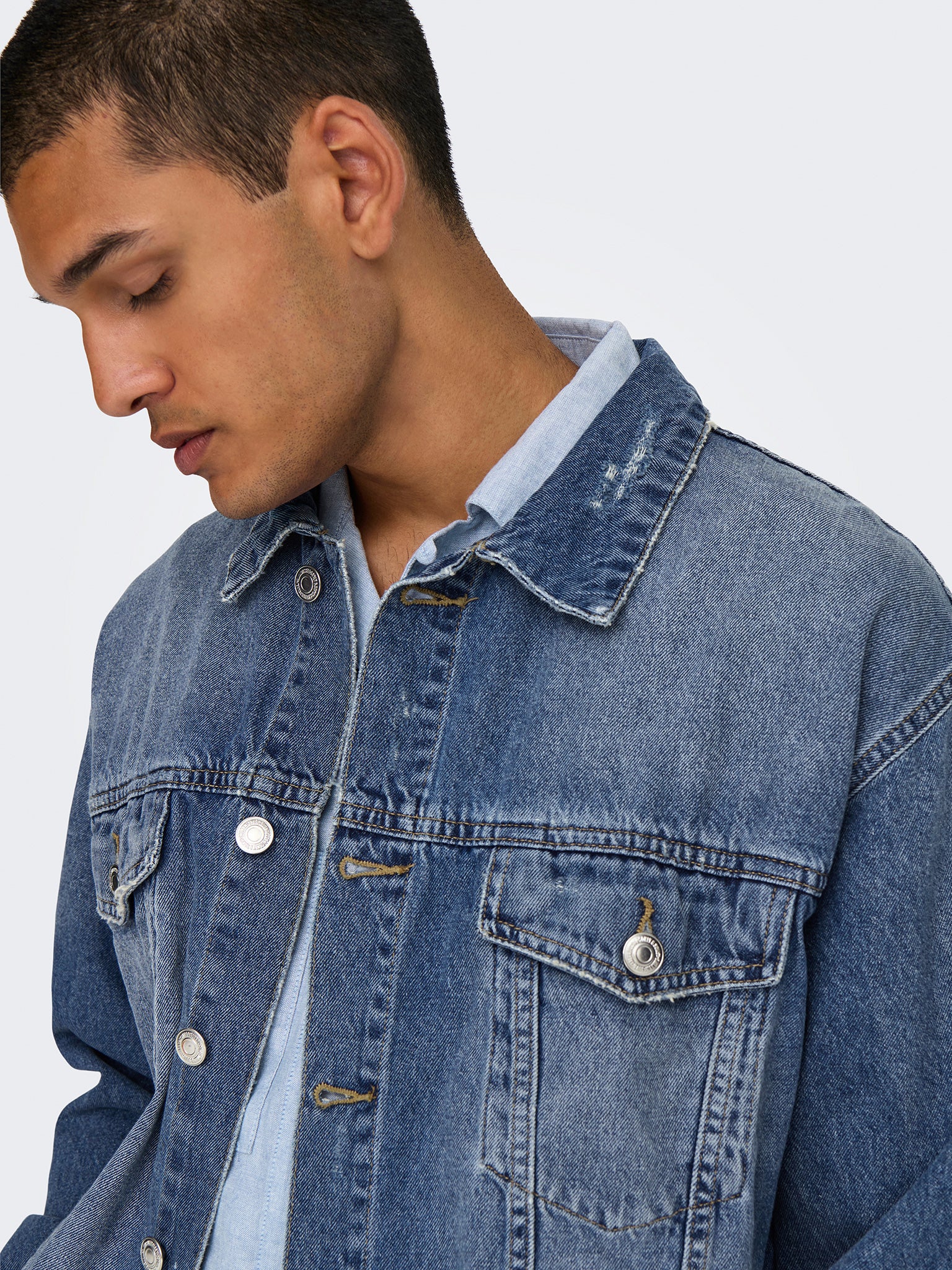 Ανδρικό τζάκετ τζιν ONSJUST BOX TAI DNM JACKET 22031183 | 22031183