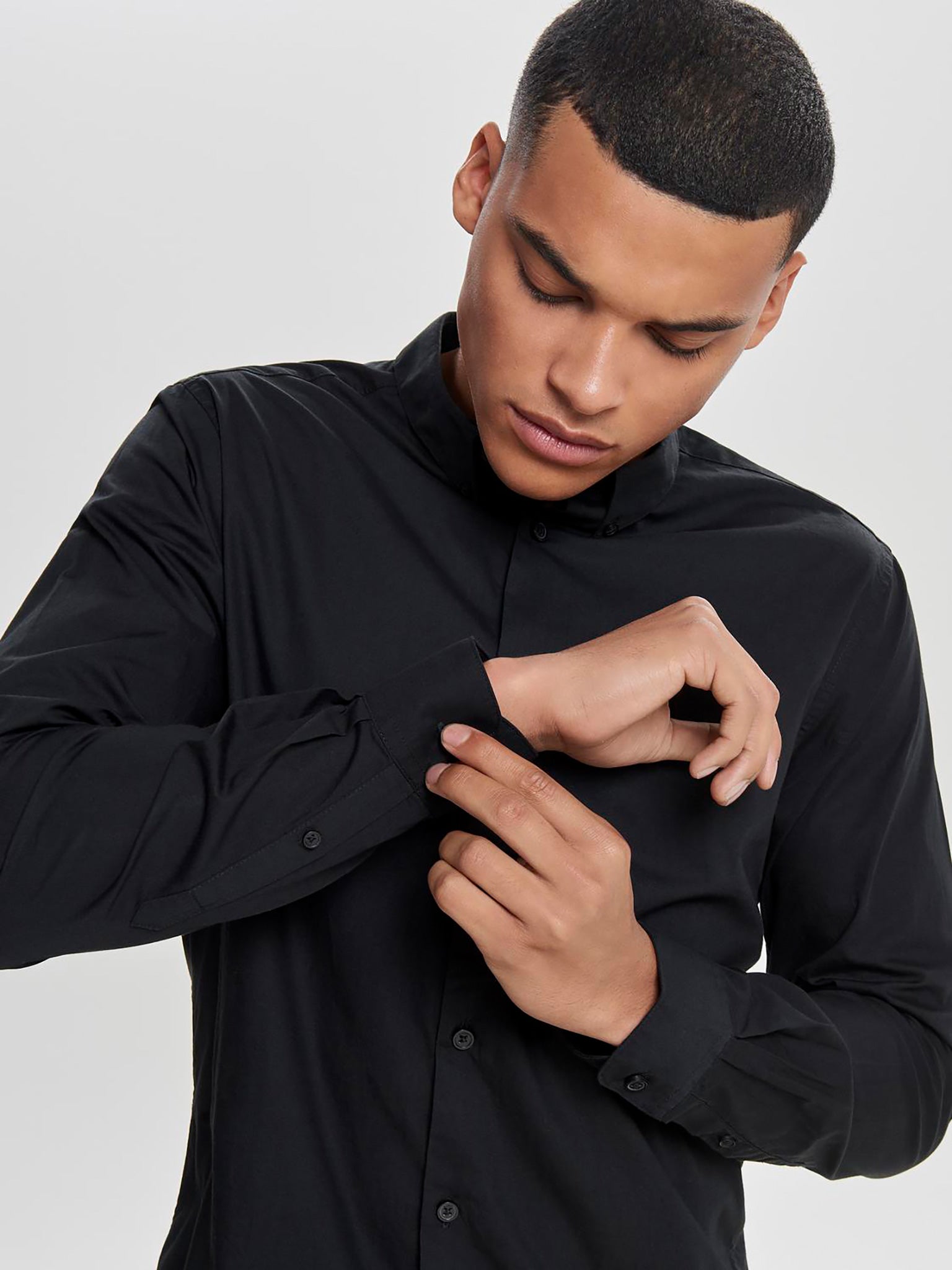 Ανδρικό πουκάμισο ONSPOPLIN BTN DOWN SHIRT LS 22010862 | 22010862