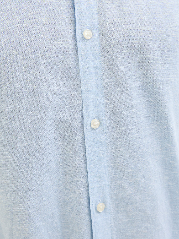 Ανδρικό πουκάμισο JJEBREEZE LINEN BLEND SHIRT LS SN 12268964 | 12268964