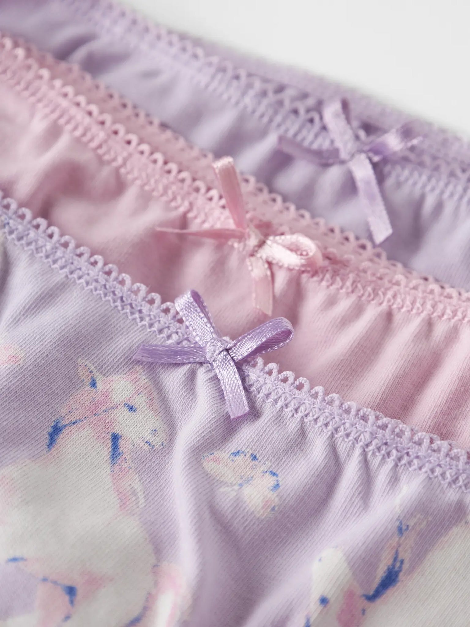Παιδικά σετ 3 βρακάκια NMFBRIEFS 3P PASTEL LILAC HORSE NOOS 13232982 | 13232982