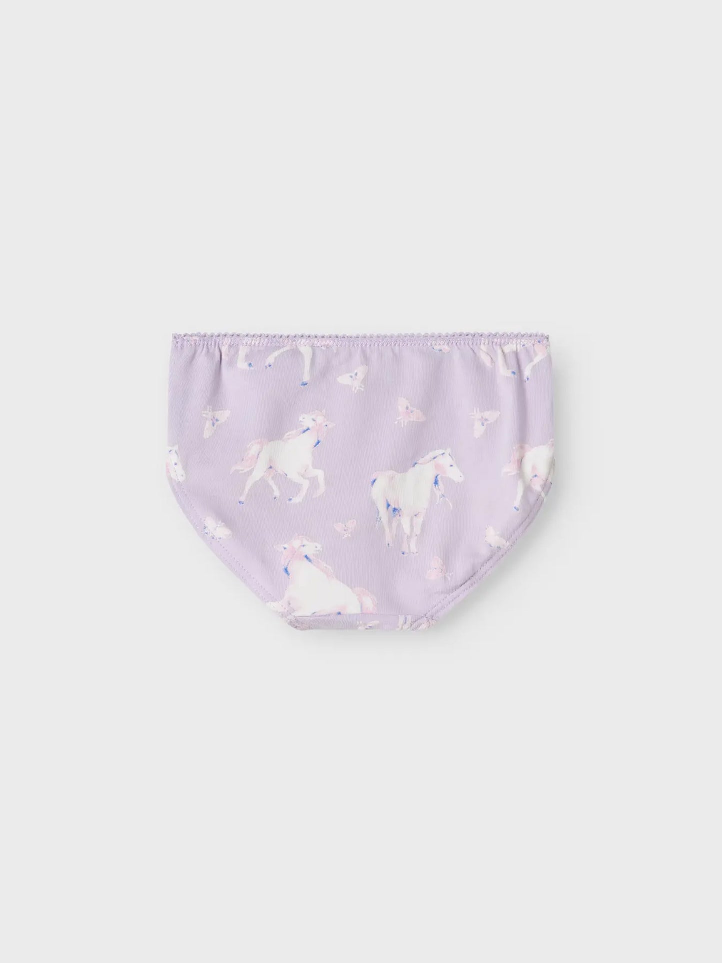 Παιδικά σετ 3 βρακάκια NMFBRIEFS 3P PASTEL LILAC HORSE NOOS 13232982 | 13232982