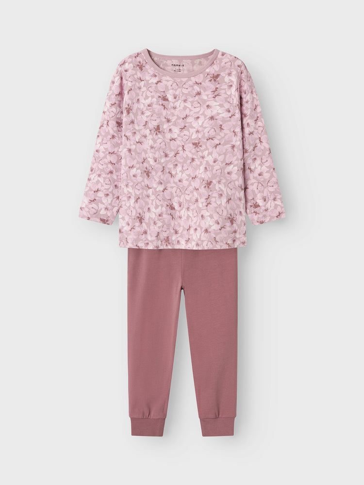 Παιδική πιτζάμα μακό NMFNIGHTSET MAUVE FLOWER NOOS 13237033 | 13237033