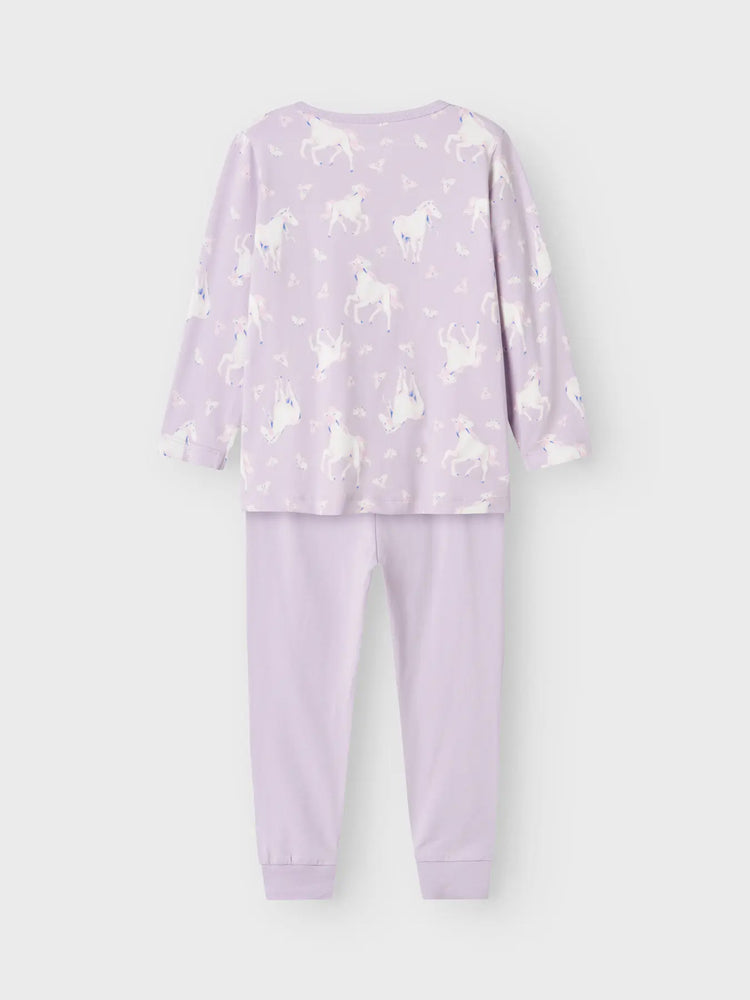 Παιδική πιτζάμα NMFNIGHTSET PASTEL LILAC HORSE NOOS 13237459 | 13237459