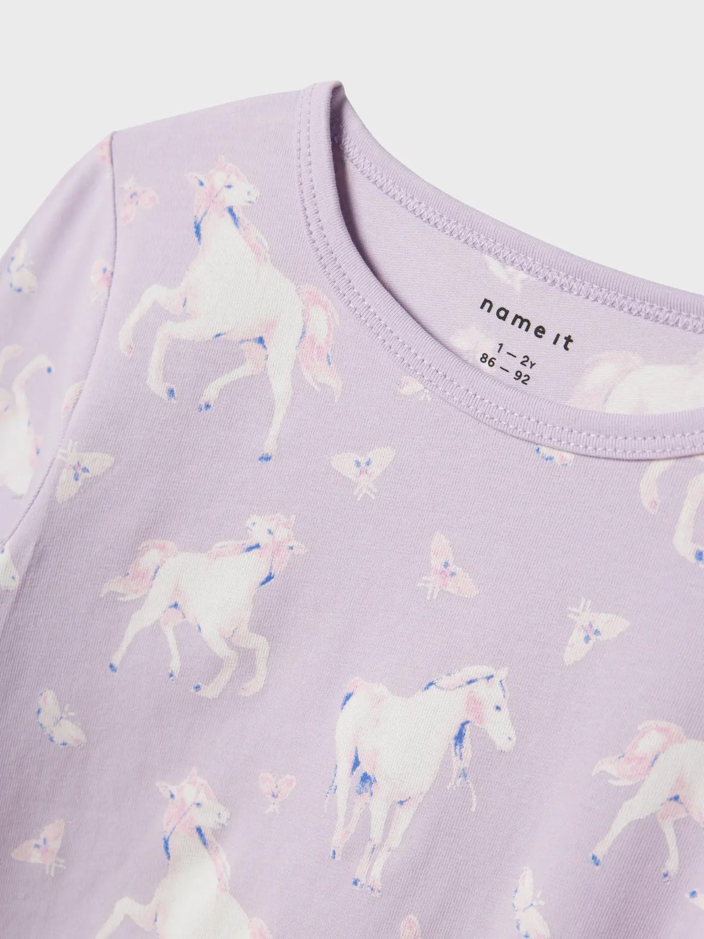 Παιδική πιτζάμα NMFNIGHTSET PASTEL LILAC HORSE NOOS 13237459 | 13237459