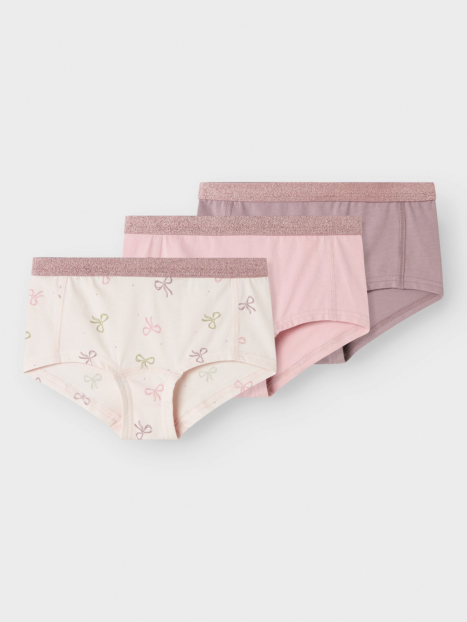 Εφηβικά σλιπ 3 τεμ NKFHIPSTER 3P BARELY PINK BOW NOOS 13241986 | 13241986