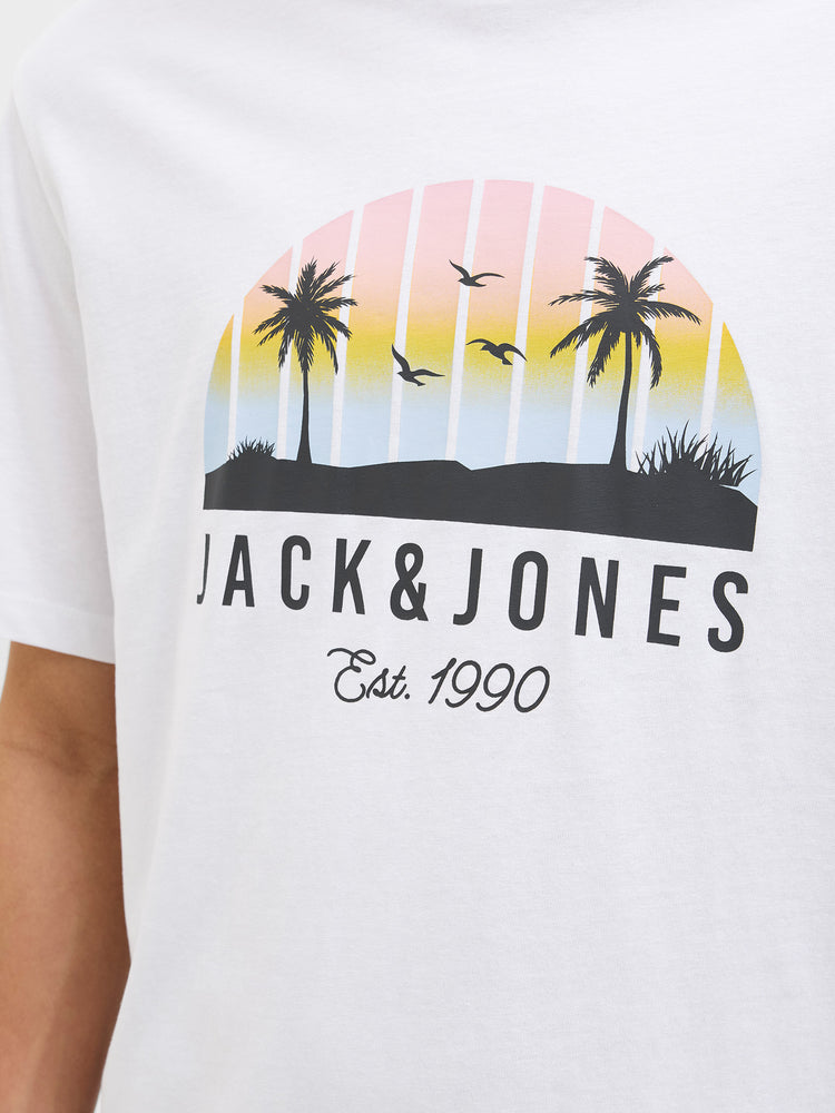 Ανδρικό t-shirt JJPALM TEE SS CREW NECK LN 12269418 | 12269418