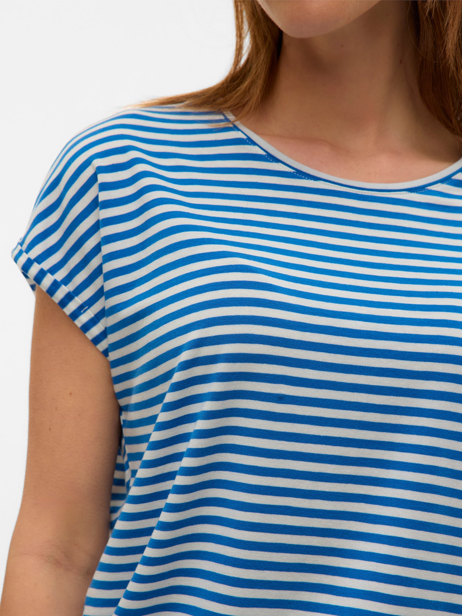 Γυναικεία μπλούζα ριγέ VMAVA SS TOP STRIPE GA JRS NOOS 10284469 | 10284469