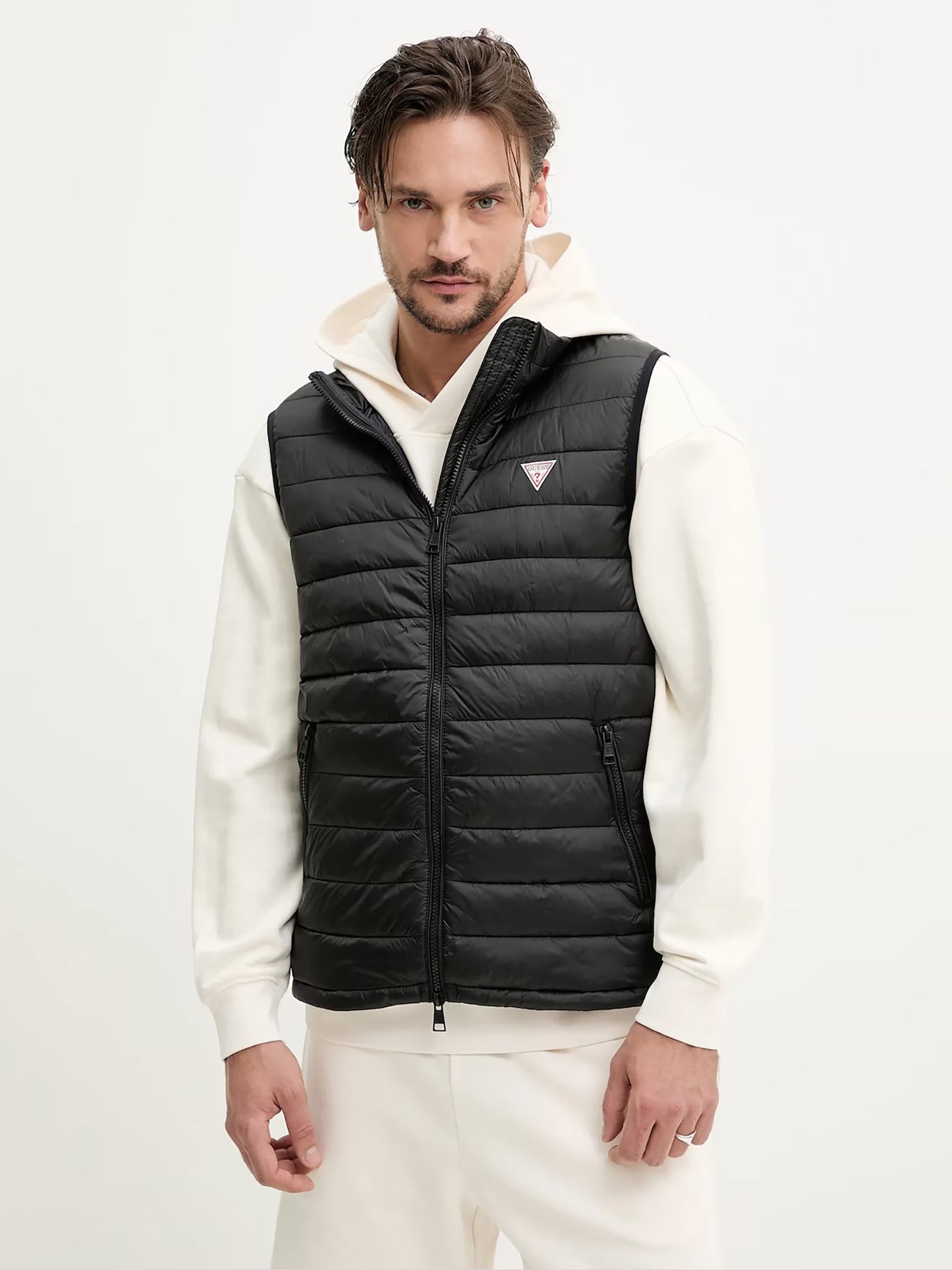 Ανδρικό γιλέκο hooded puffer M5RN55WHAB2AJBLK | M5RN55WHAB2AJBLK
