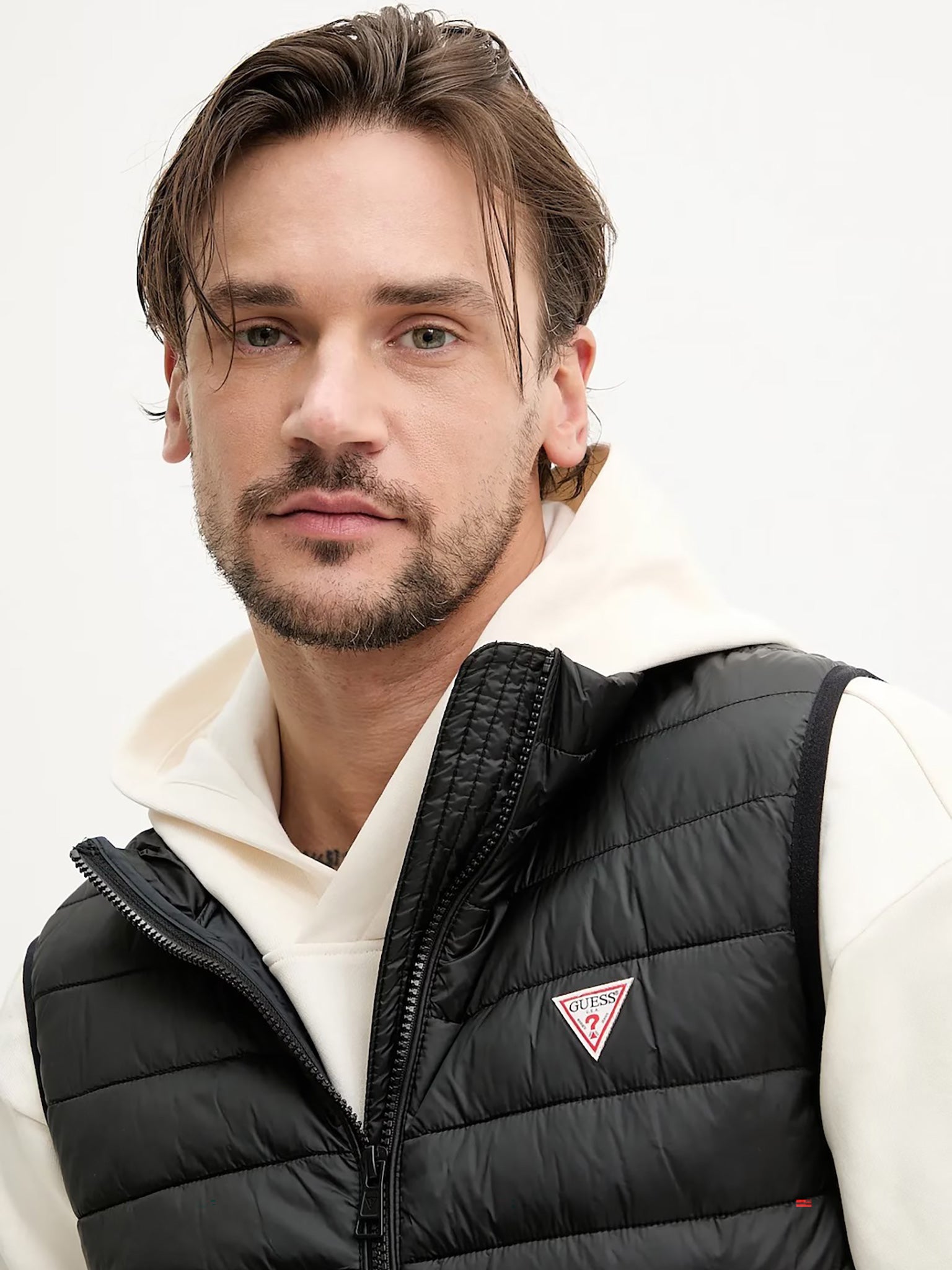 Ανδρικό γιλέκο hooded puffer M5RN55WHAB2AJBLK | M5RN55WHAB2AJBLK