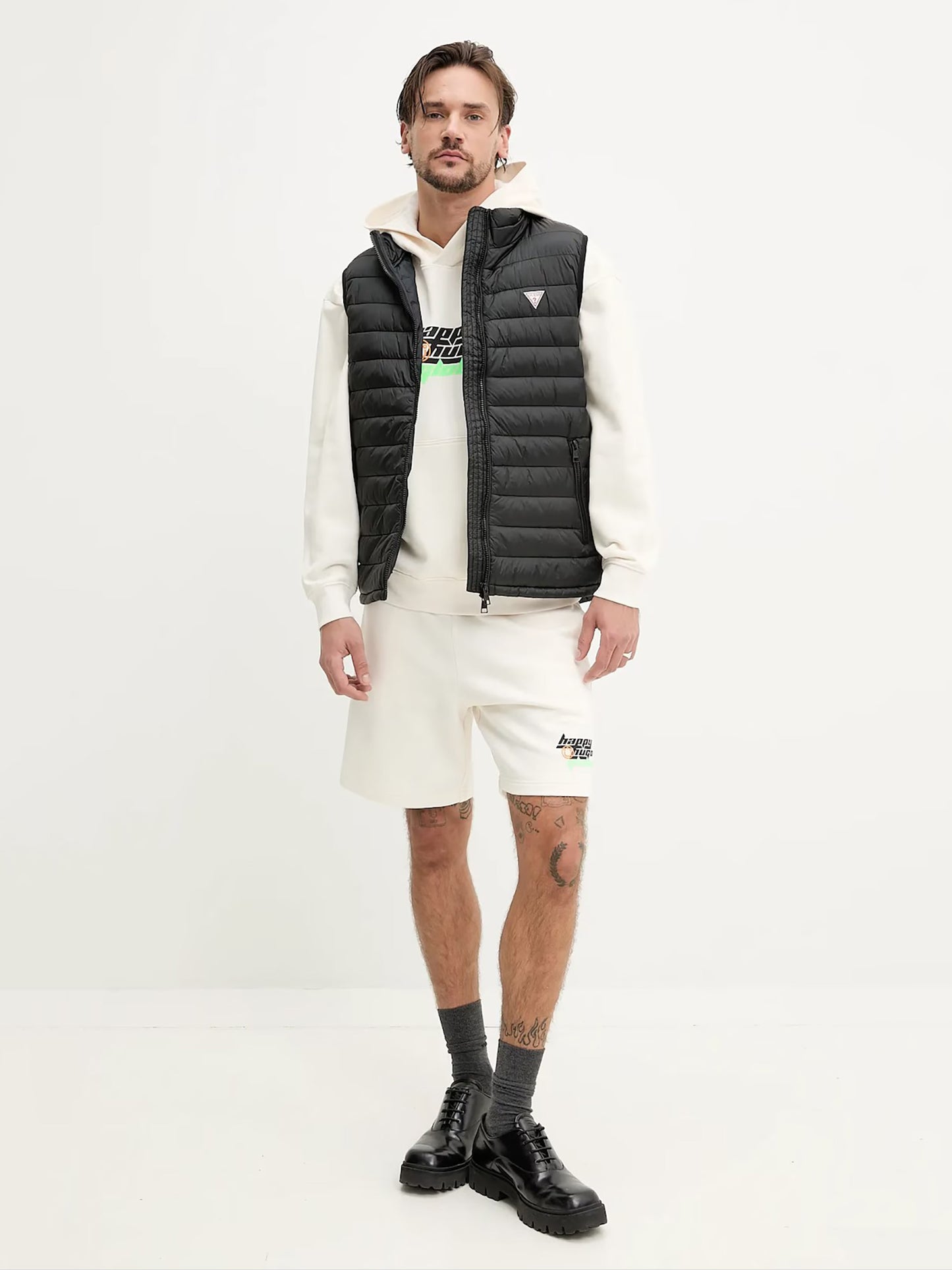 Ανδρικό γιλέκο hooded puffer M5RN55WHAB2AJBLK | M5RN55WHAB2AJBLK