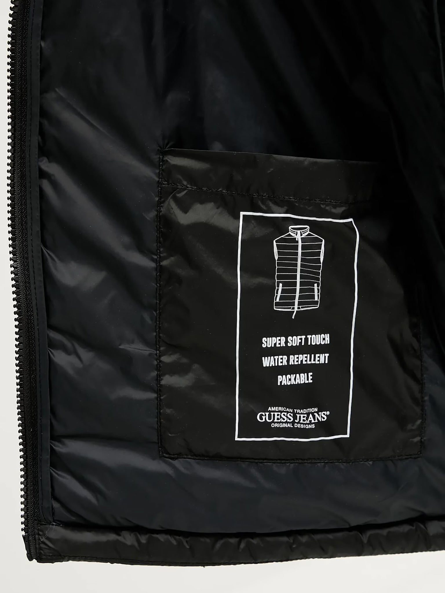 Ανδρικό γιλέκο hooded puffer M5RN55WHAB2AJBLK | M5RN55WHAB2AJBLK