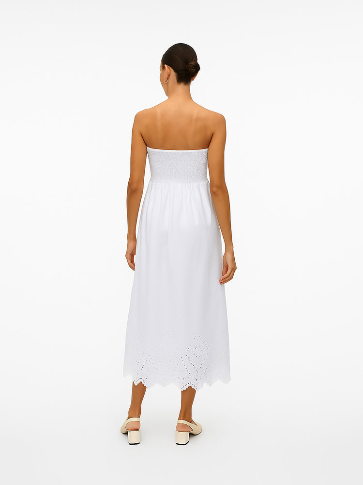 Γυναικείο φόρεμα κιπούρ ONLTULUM EMB SMOCK MAXI DRESS WVN 15343169 | 15343169