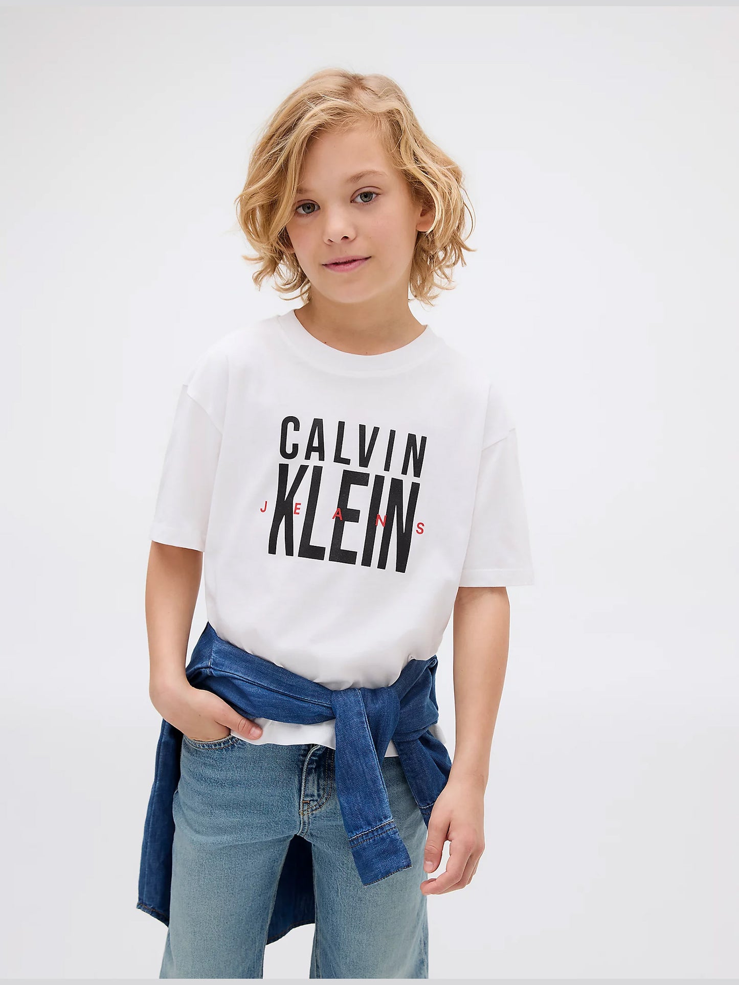 Παιδική μπλούζα BOLD CKJ GRAPHIC T-SHIRT IB0IB02448YAF | IB0IB02448YAF