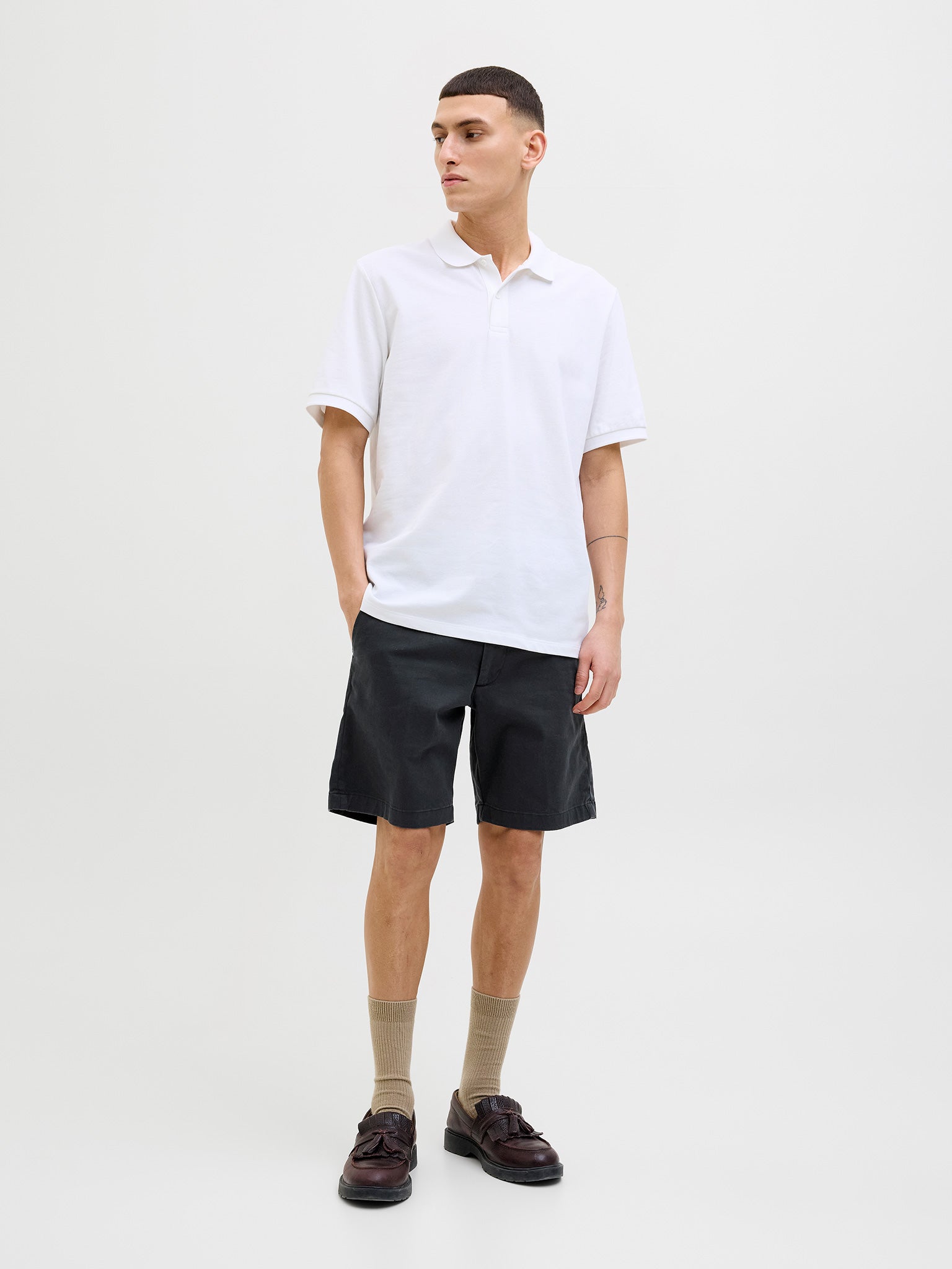 Ανδρική βερμούδα με ζώνη JPSTMARCO FRANCO CHINO SHORTS W BELT 12269368 | 12269368