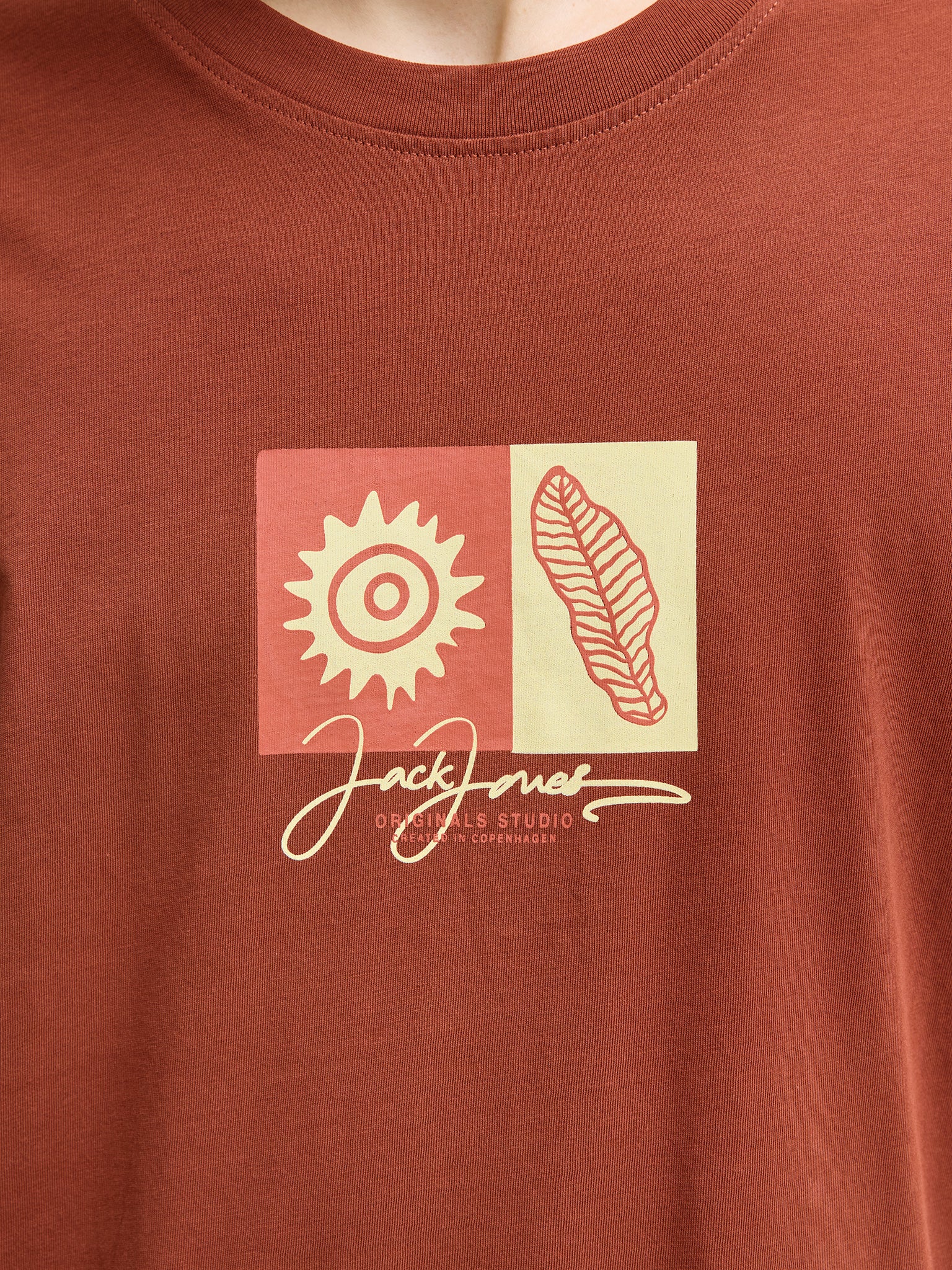 Ανδρικό t-shirt JORCANGGU FRONT TEE SS CREW NECK 12281808 | 12281808