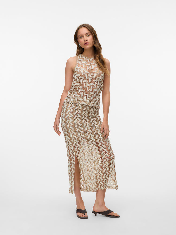 Γυναικεία φούστα πλεκτή VMTIKKA HW ANKLE SKIRT JRS 10327093 | 10327093