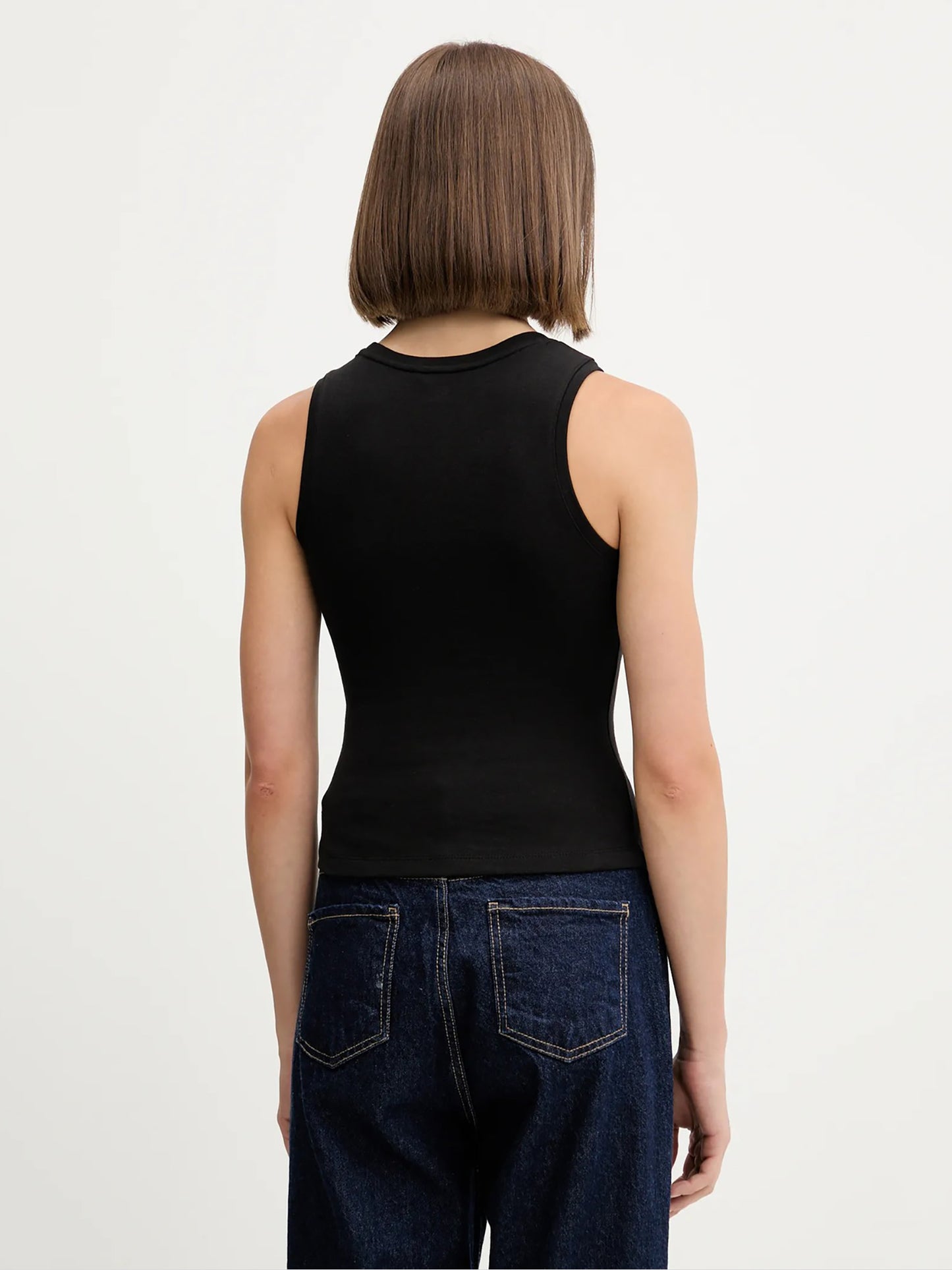 Γυναικεία μπλούζα αμάνικη TJW SLIM SH BADGE TANK DW0DW20896BDS | DW0DW20896BDS