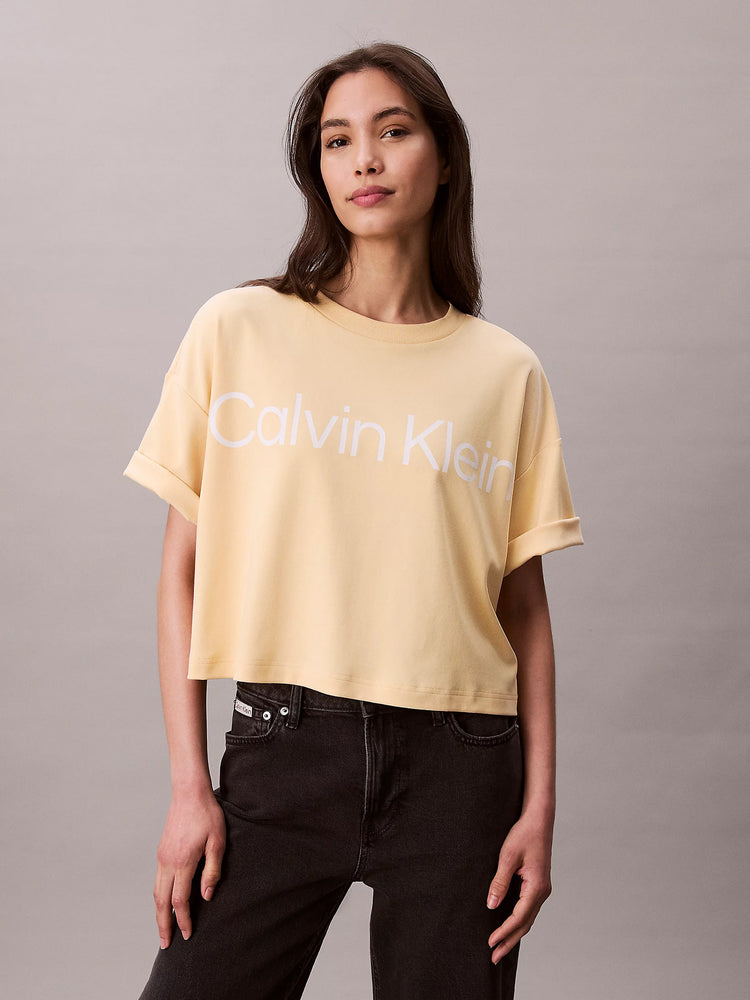 Γυναικείο t-shirt crop A-SS Boxy Logo Graphic Tee LV044C903GRM9 | LV044C903GRM9