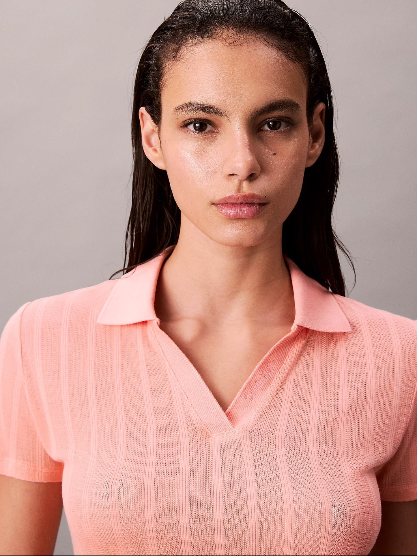 Γυναικεία μπλούζα polo POINTELLE SS POLO TOP LV047C210GVDW | LV047C210GVDW