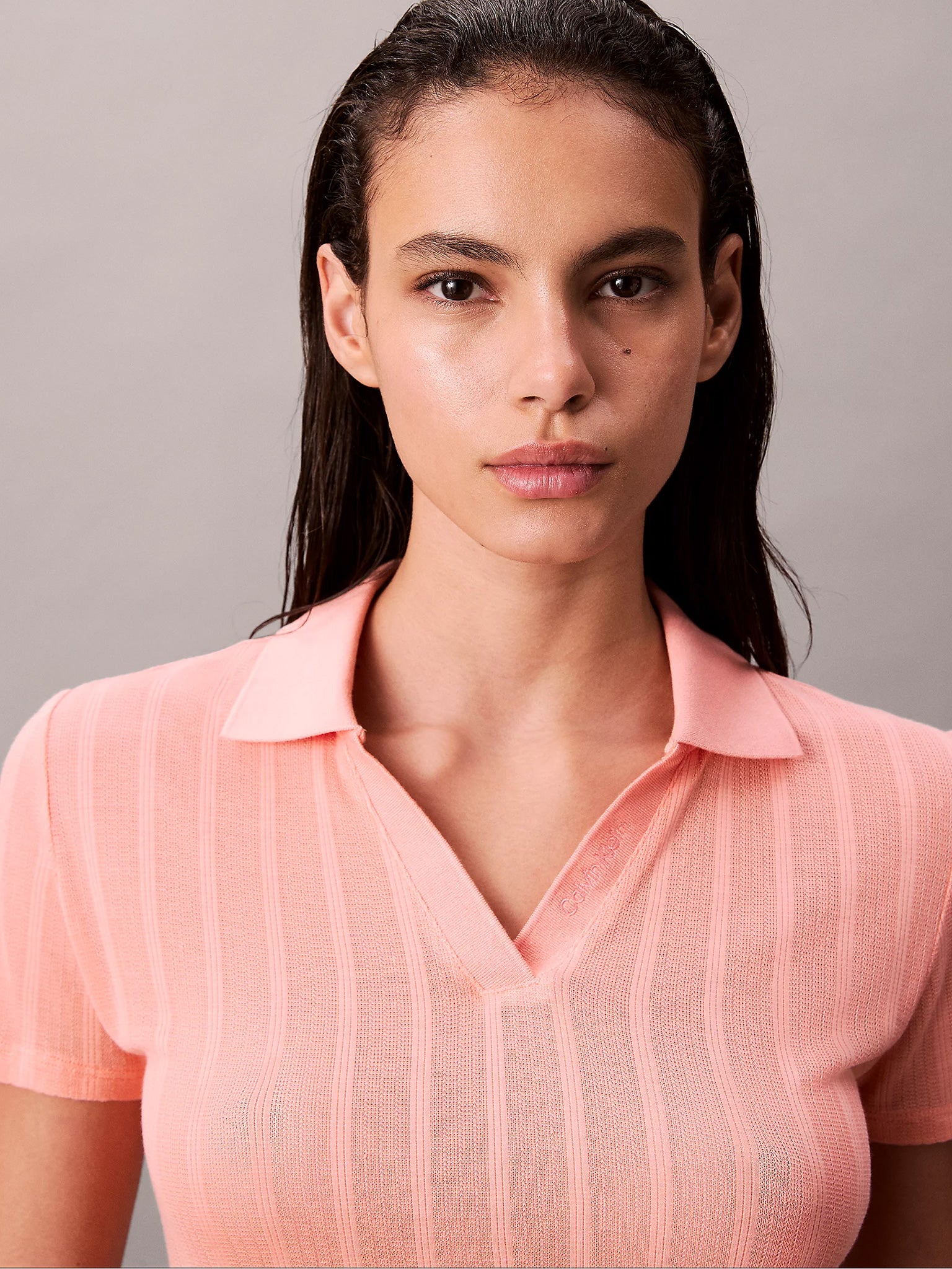 Γυναικεία μπλούζα polo POINTELLE SS POLO TOP LV047C210GVDW | LV047C210GVDW