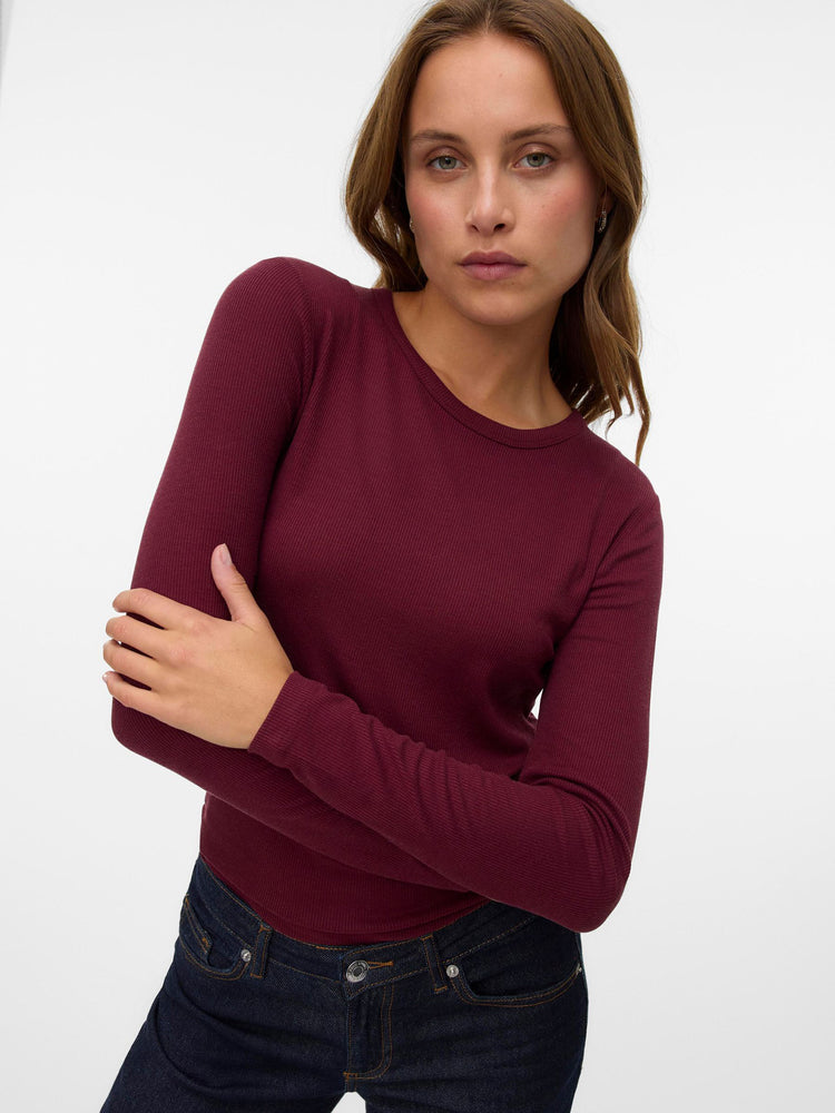 Γυναικεία μπλούζα ριπ AWIRWINA LS O-NECK TOP NOOS 10300893 | 10300893