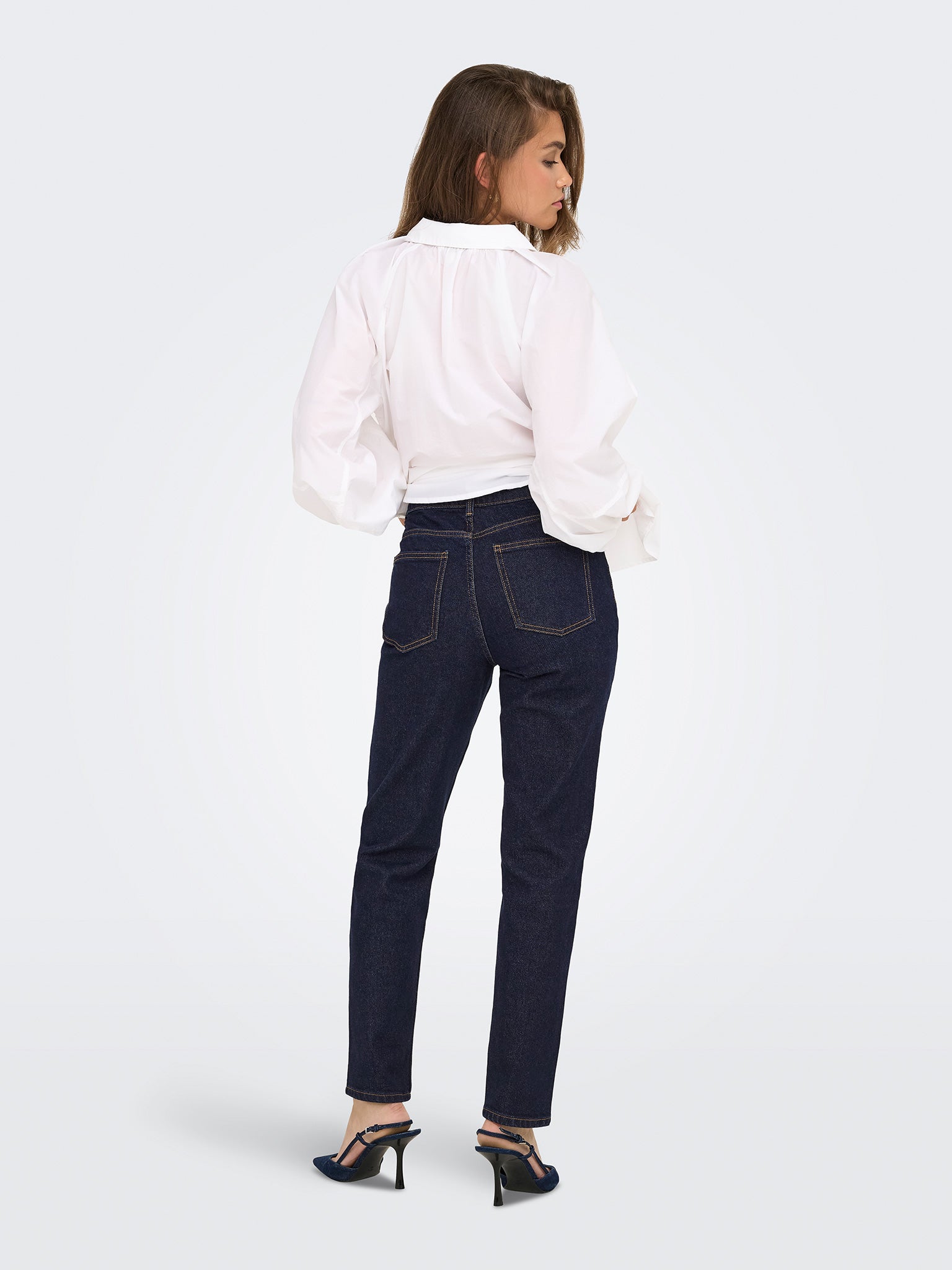 Γυναικείο παντελόνι τζιν ONLEMILY HW STRAIGHT ANK MAE334 NOOS 15353592 | 15353592
