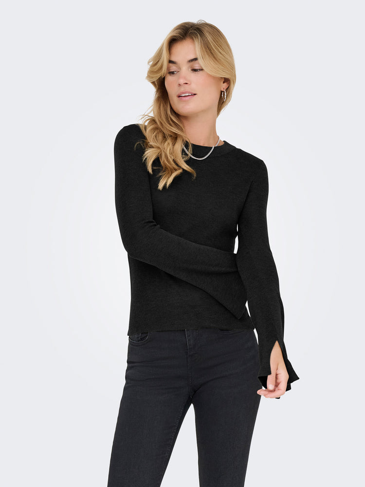 Γυναικεία μπλούζα ψιλή πλέξη ONLTARA LS RIB O-NECK CC KNT 15350696 | 15350696