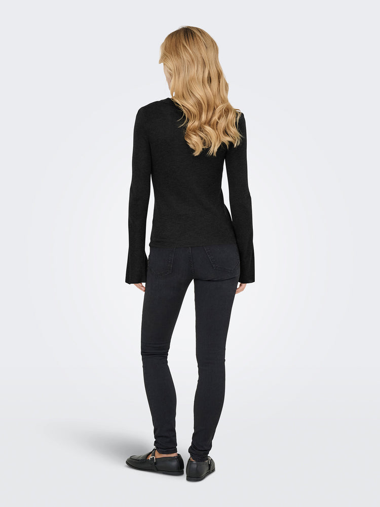 Γυναικεία μπλούζα ψιλή πλέξη ONLTARA LS RIB O-NECK CC KNT 15350696 | 15350696