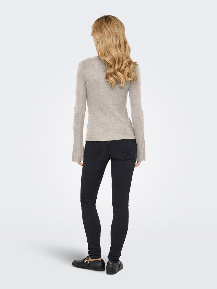 Γυναικεία μπλούζα ψιλή πλέξη ONLTARA LS RIB O-NECK CC KNT 15350696 | 15350696
