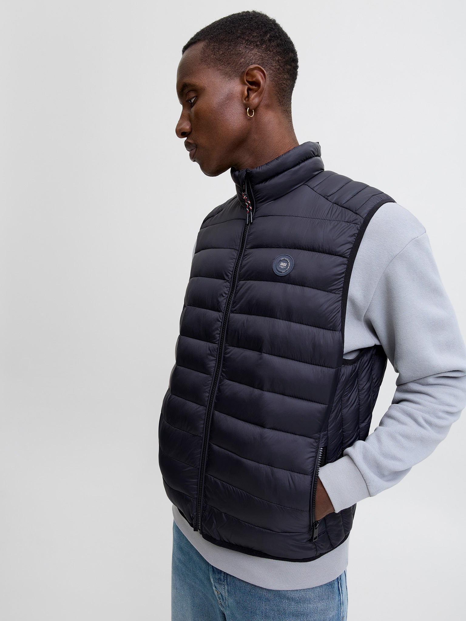Ανδρικό γιλέκο puffer JJEBRADLEY LIGHT BODYWARMER COLLAR 12280973 | 12280973