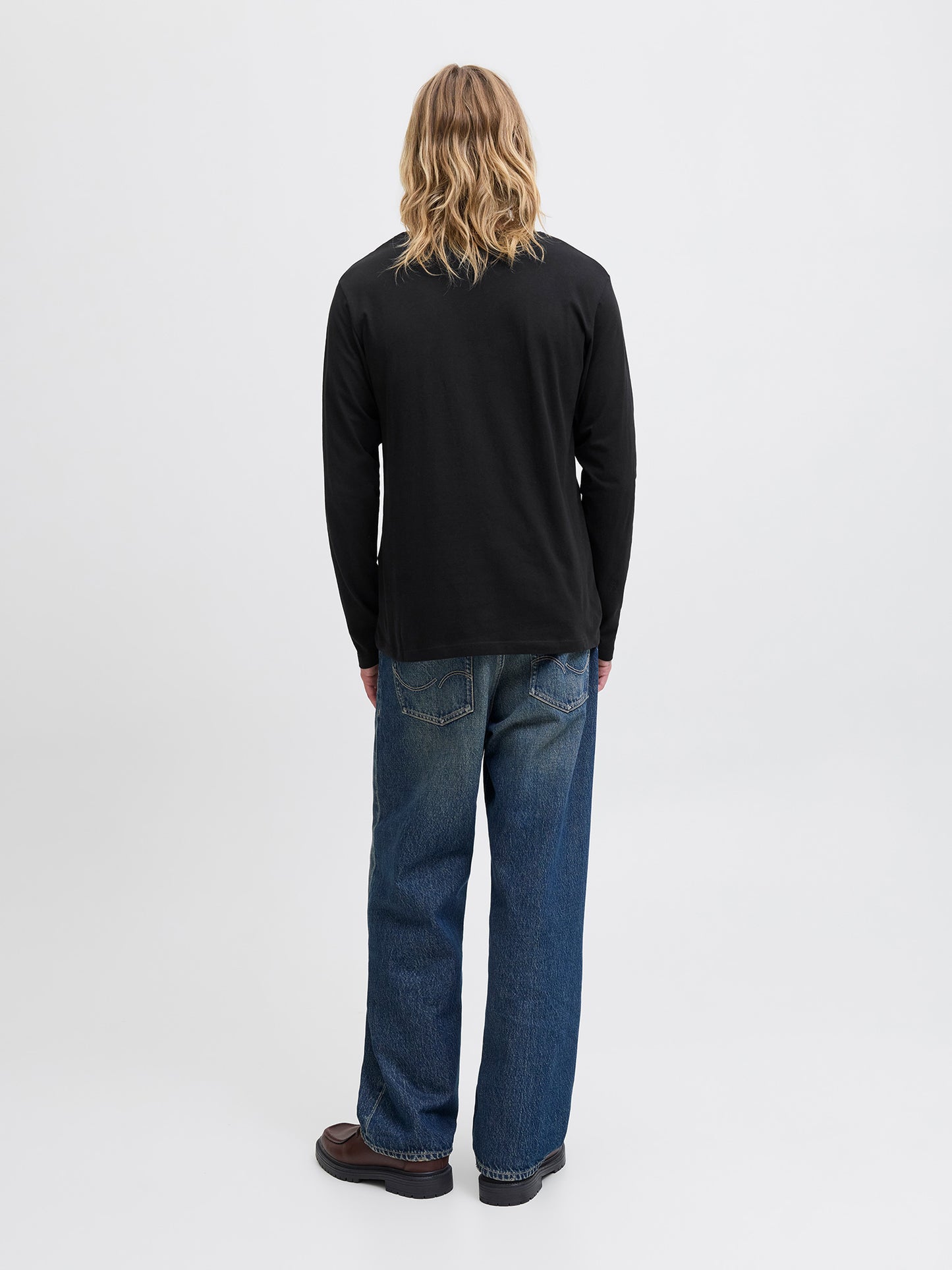 Ανδρική μπλούζα JJHAYATO TEE LS CREW NECK 12282290 | 12282290