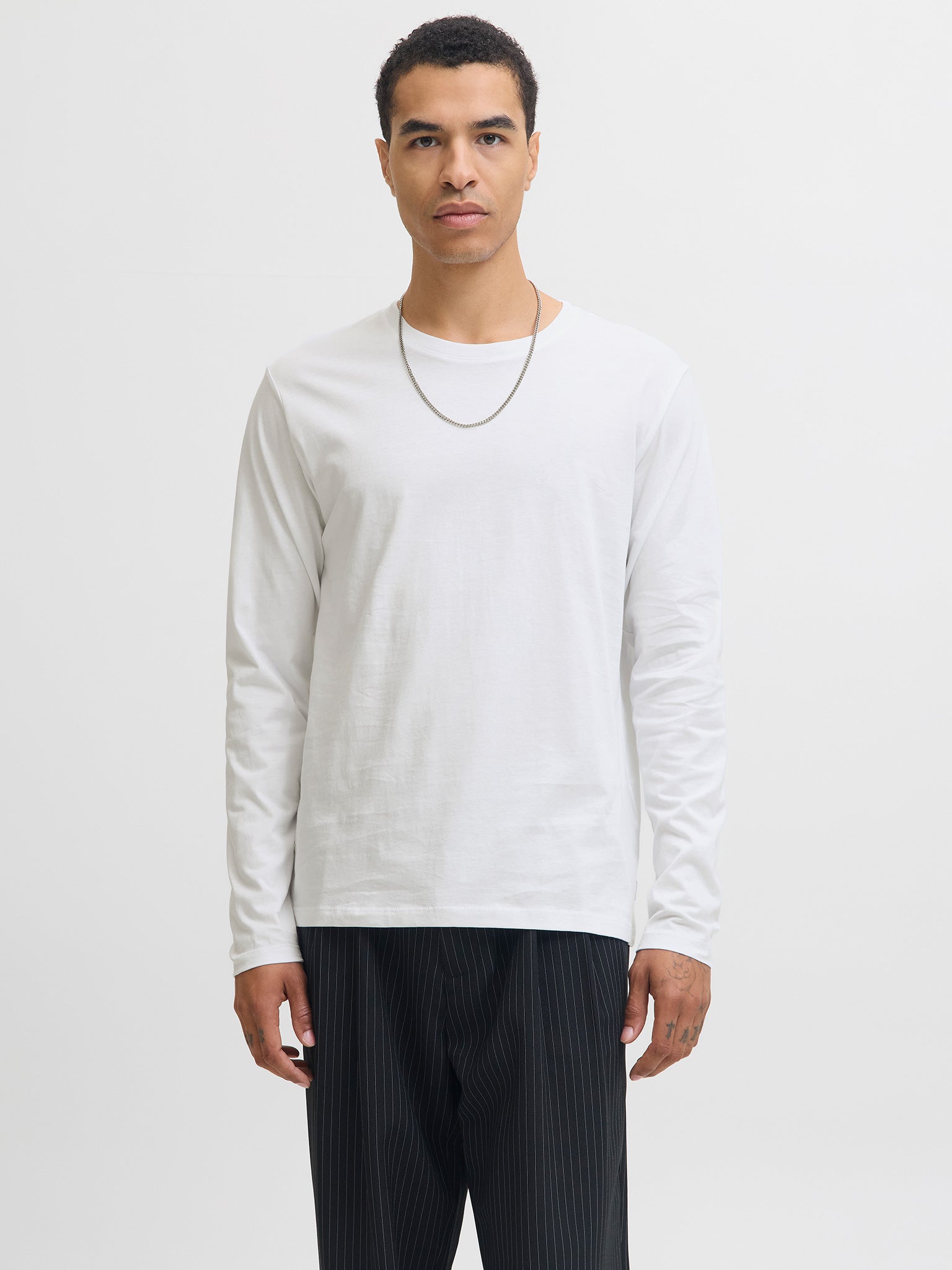 Ανδρική μπλούζα JJEORGANIC BASIC TEE LS O-NECK NOOS 12279538 | 12279538