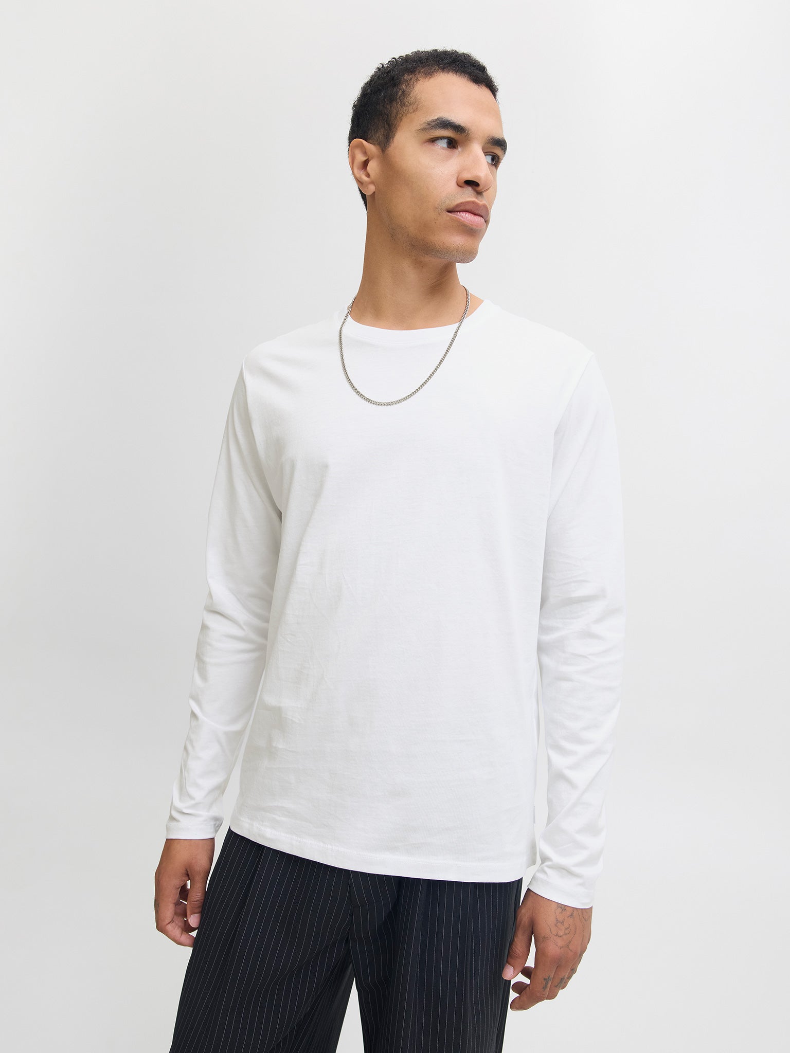 Ανδρική μπλούζα JJEORGANIC BASIC TEE LS O-NECK NOOS 12279538 | 12279538