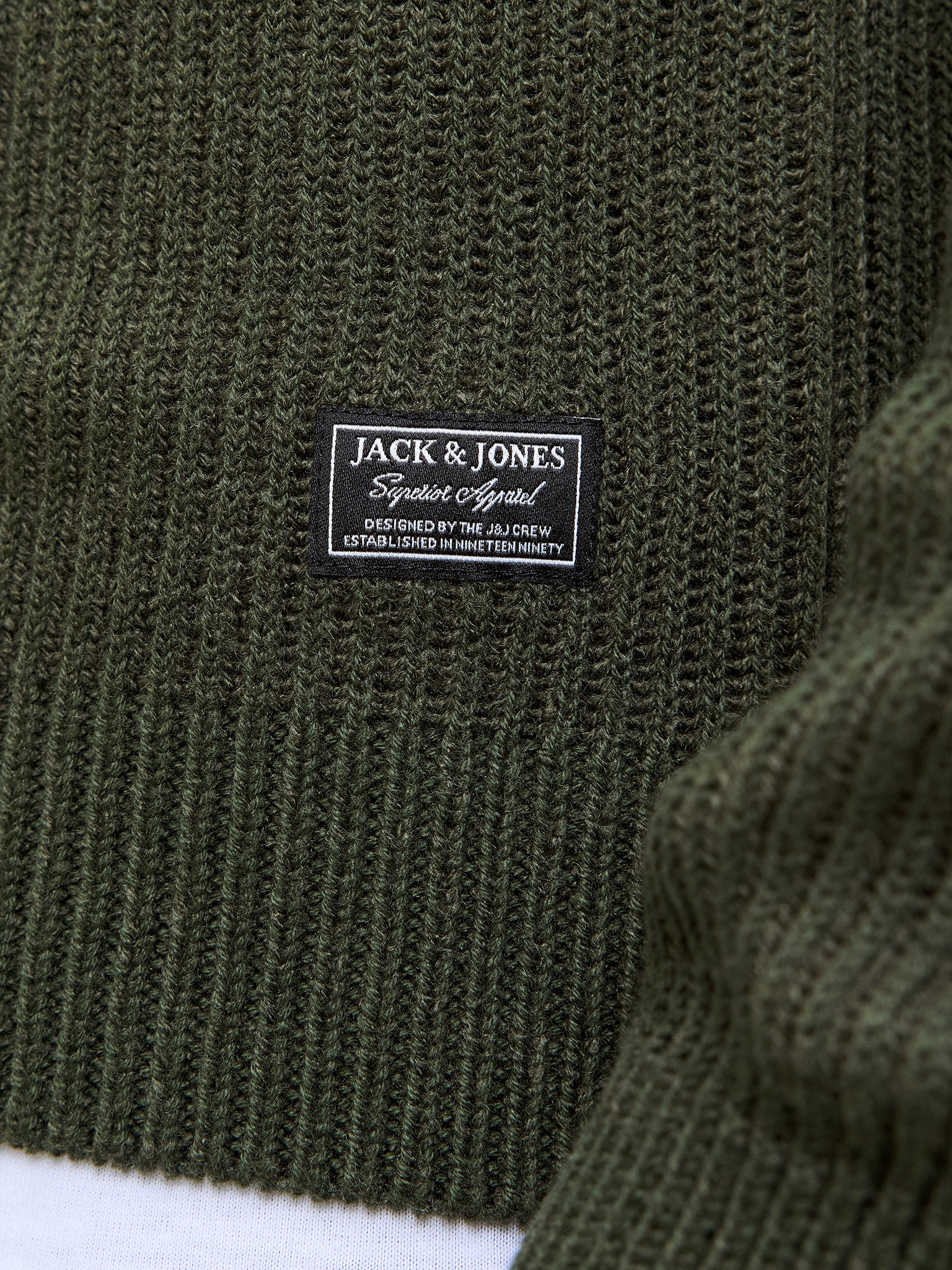 Ανδρική μπλούζα πλεκτή JJPANNEL KNIT CREW NECK AW25 12278916 | 12278916