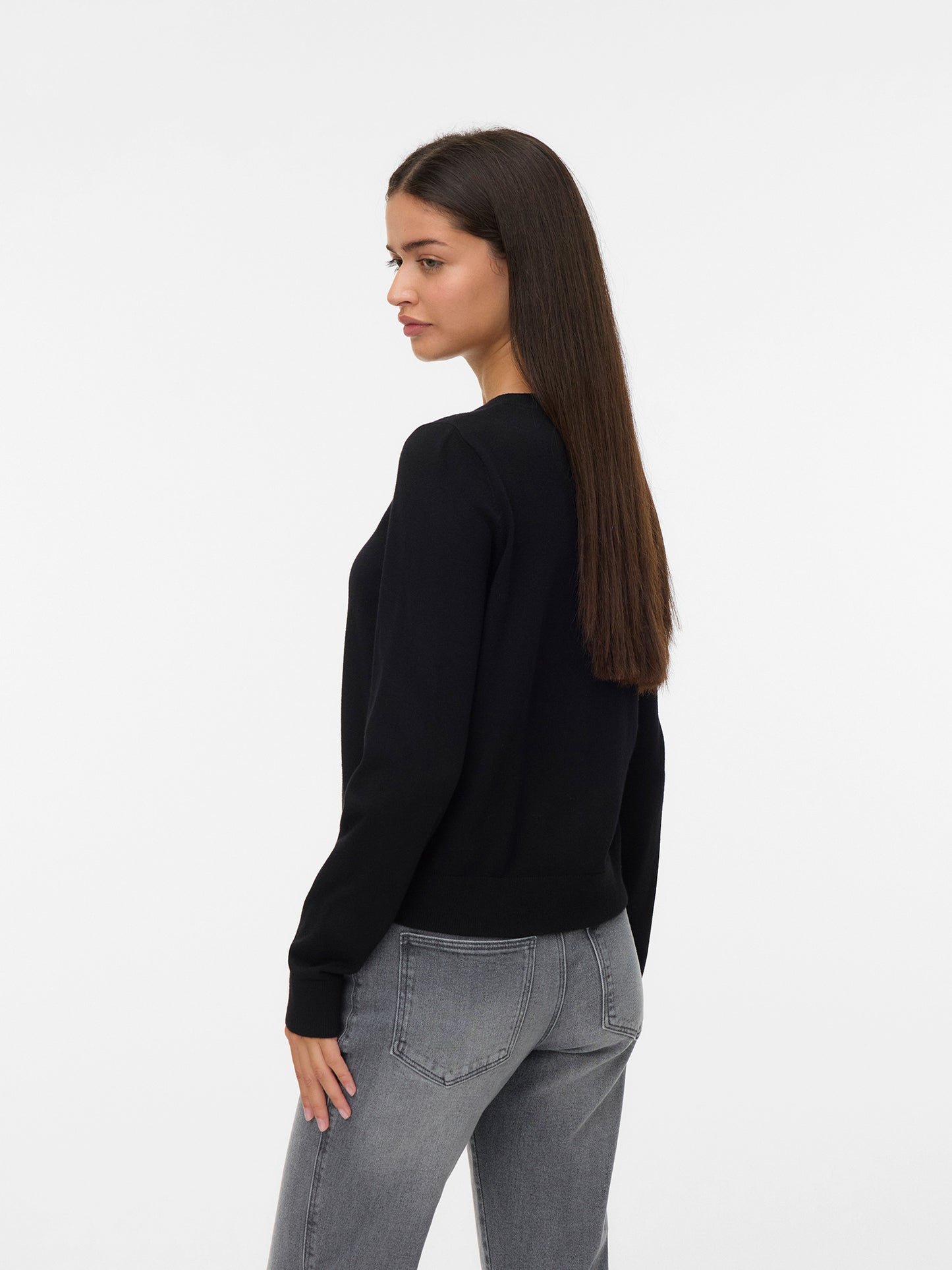 Γυναικεία ζακέτα πλεκτή VMSABA PLAIN LS O-NECK CARDIGAN NOOS 10331771 | 10331771