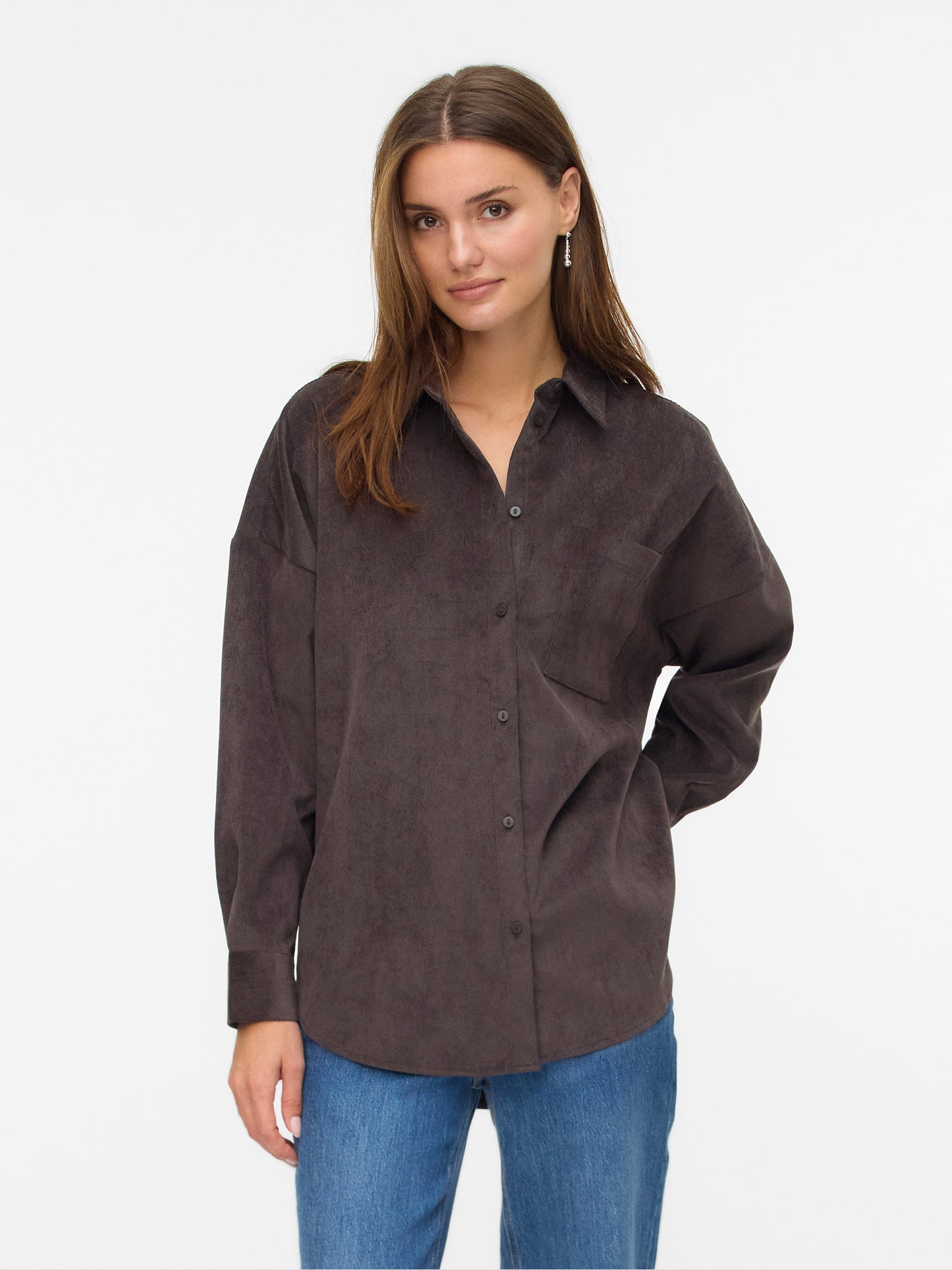 Γυναικείο πουκάμισο κοτλέ VMSANNE COURDEROY LS SHIRT WVN NOOS 10317194 | 10317194