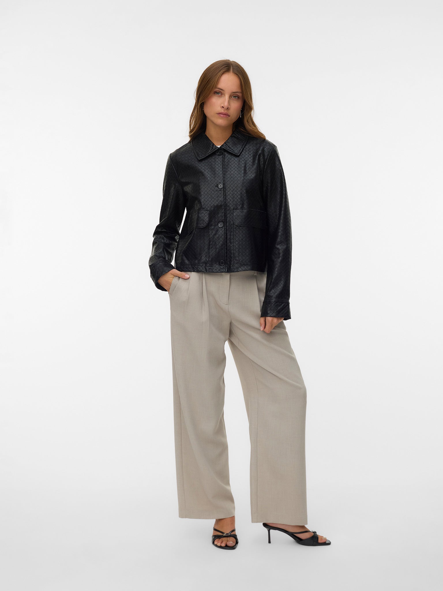 Γυναικείο τζάκετ VMBELLIS LS SHORT COATED JACKET 10341072 | 10341072