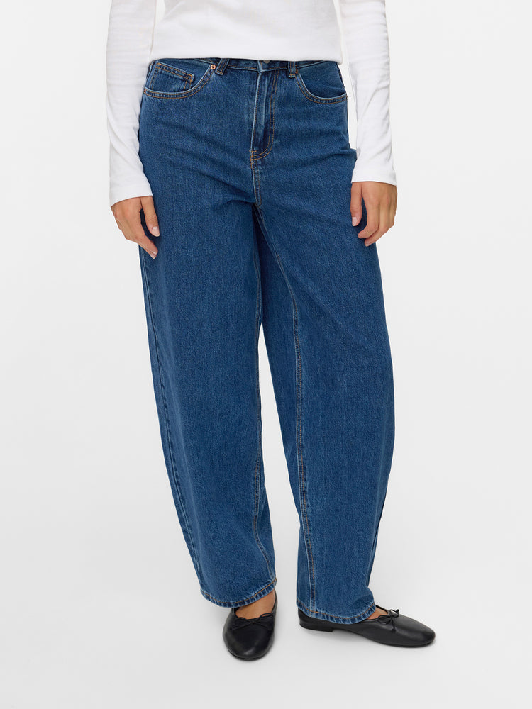 Γυναικείο παντελόνι τζιν VMBILLIE HR BARREL ANK JEANS LI3142 NOOS 10337318 | 10337318
