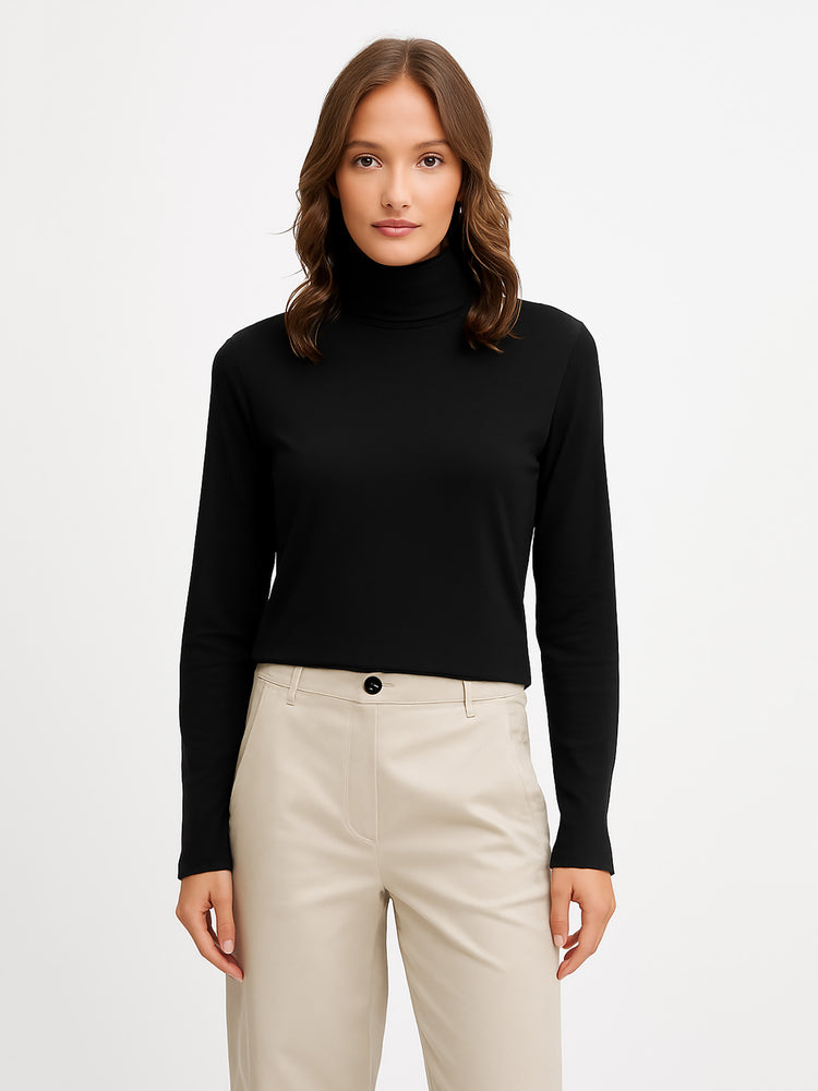 Γυναικεία μπλούζα ζιβάγκο VMCHLOE LS ROLLNECKTOP JRS NOOS 10323753 | 10323753