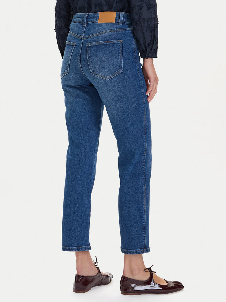 Γυναικείο παντελόνι τζιν VMAMARA MR SLIM STRAIGHT ANK 10333585 | 10333585