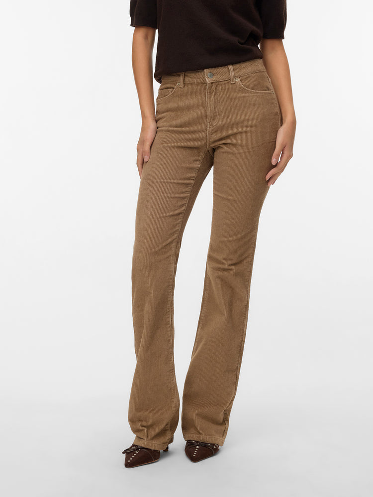 Γυναικείο παντελόνι κοτλέ VMFLASH MR FLARED CORDUROY PANTS 10315346 | 10315346