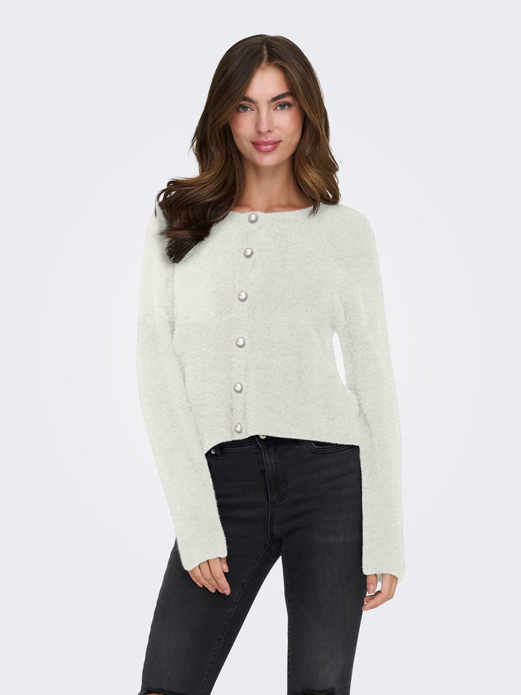 Γυναικεία ζακέτα πλεκτή ONLPETRA LS PEARL O-NECK CARDI CC KNT 15350655 | 15350655