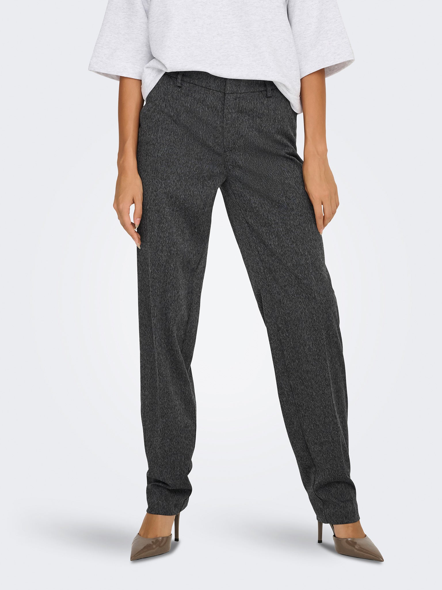 Γυναικείο παντελόνι ONLMARNIE MW SLIM STR PANT TLR 15357615 | 15357615