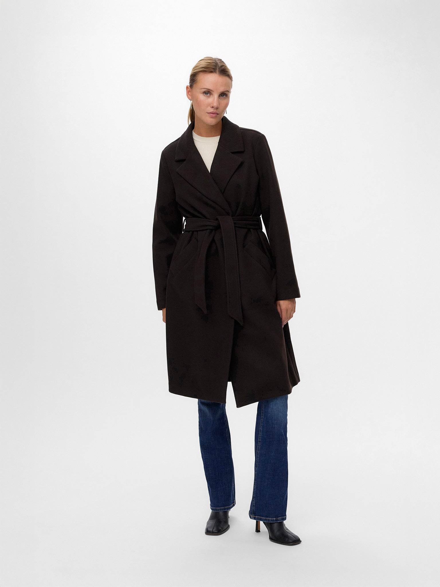 Γυναικείο παλτό μακρύ chocolate torte VMFORTUNEAYA LONG COAT GA NOOS 10278330 | 10278330