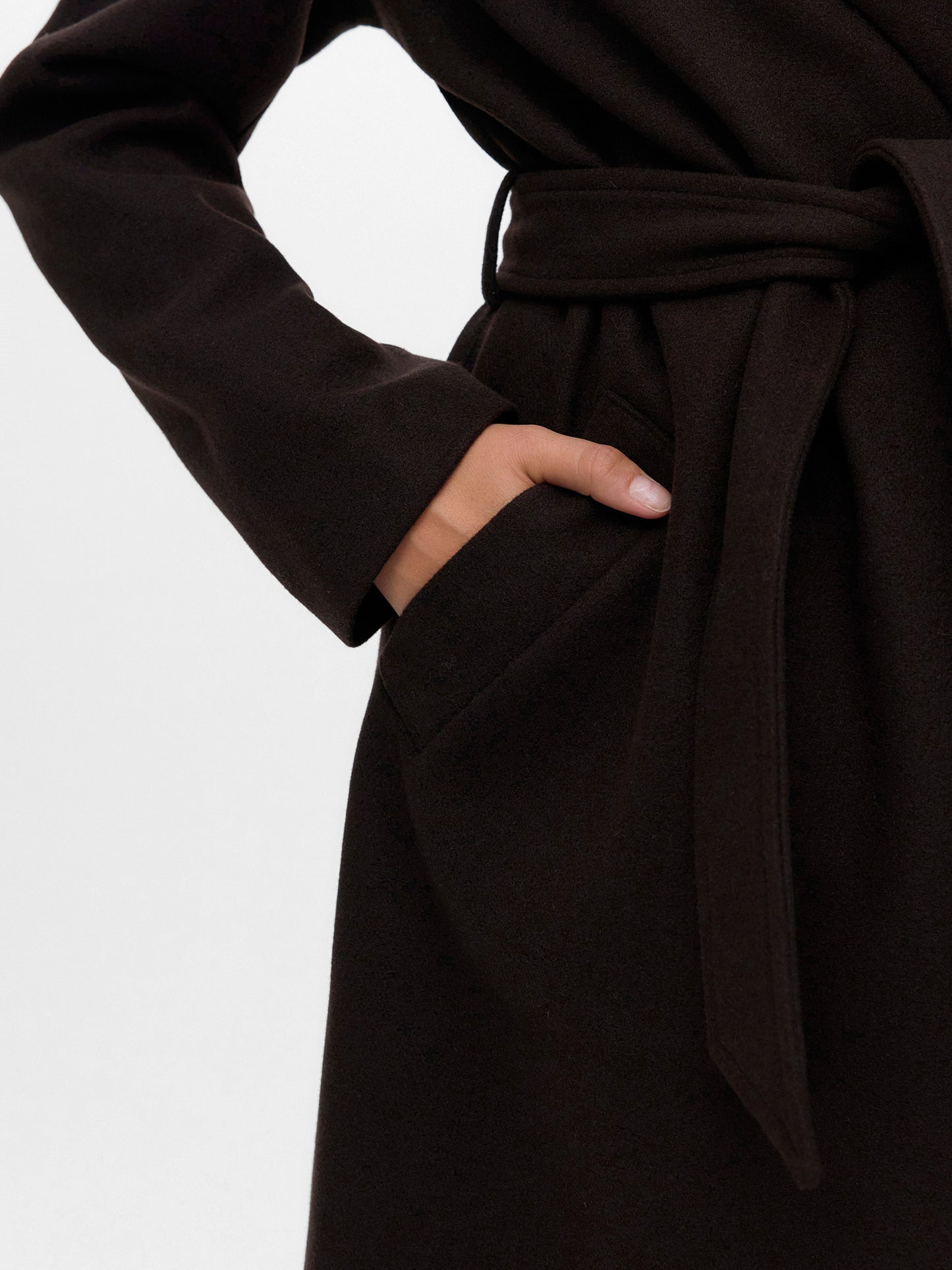 Γυναικείο παλτό μακρύ chocolate torte VMFORTUNEAYA LONG COAT GA NOOS 10278330 | 10278330