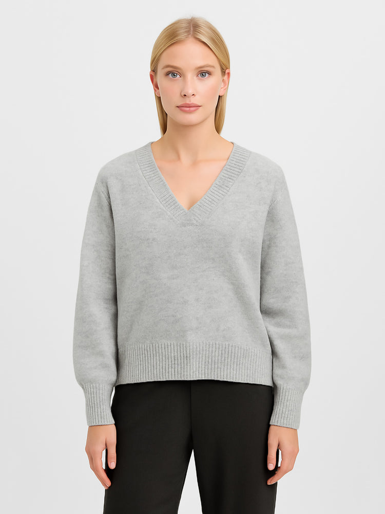 Γυναικεία μπλούζα πλεκτή VMBOOM LS V-NECK PULLOVER NOOS 10331761 | 10331761
